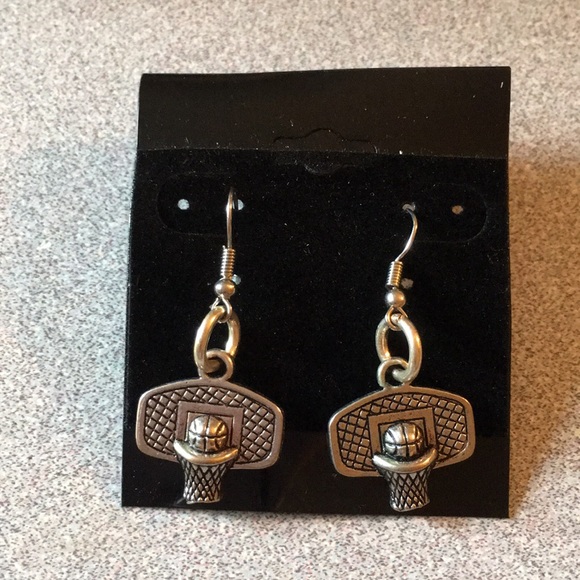 Basketball Hoop Earrings (2 for $20)